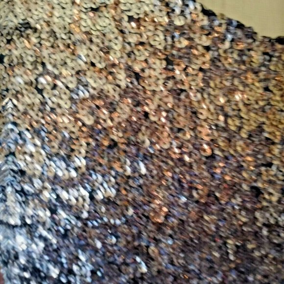 Metaphor Large Gold Sequin New Years Eve Party Dre - Picture 12 of 12